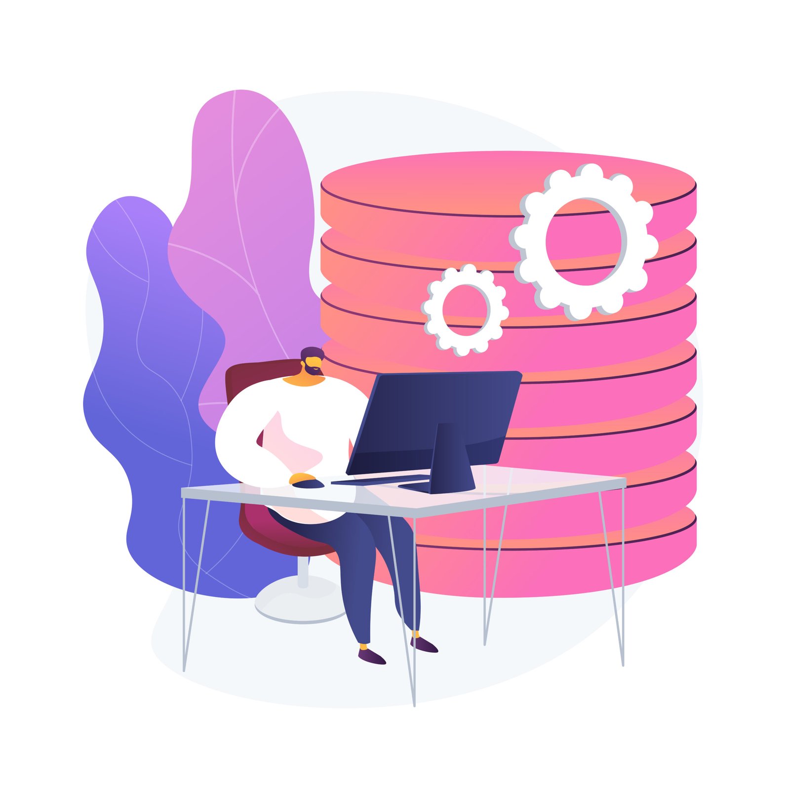 Data analysis vector concept metaphor